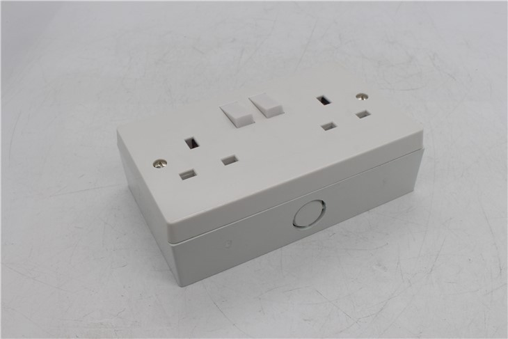 13A Double Pole Switch Socket 2 Gang